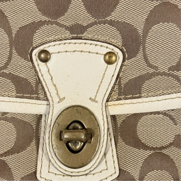 Coach Brown and Cream Crossbody Bag - Picture 5 of 13